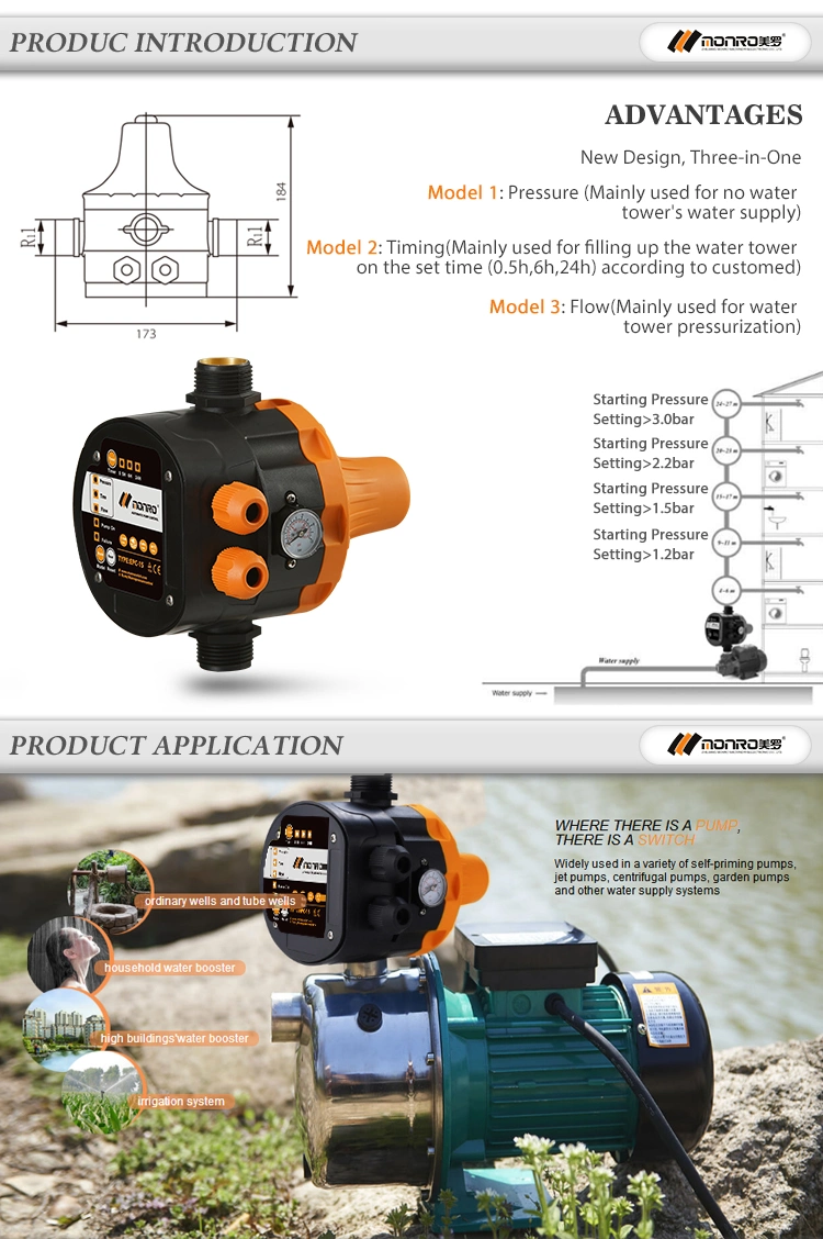 3 in 1 Intelligent Automatic Pump Control Pressure Flow Timer EPC-15