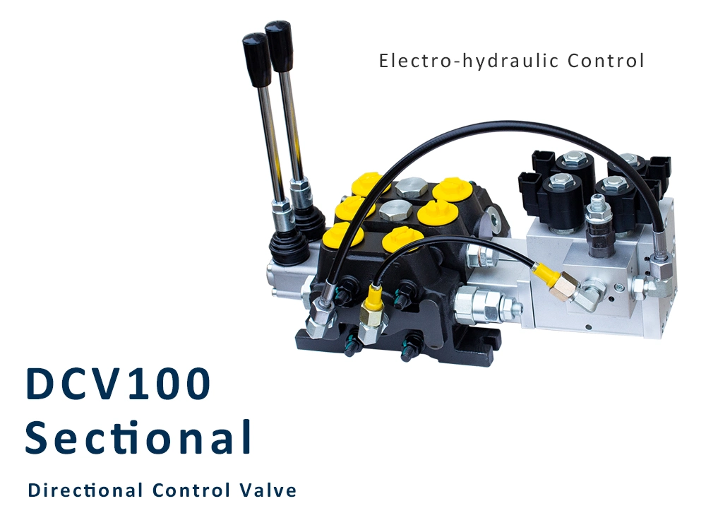 100lpm Electro-Hydraulic Control Distributor Valve 350bar